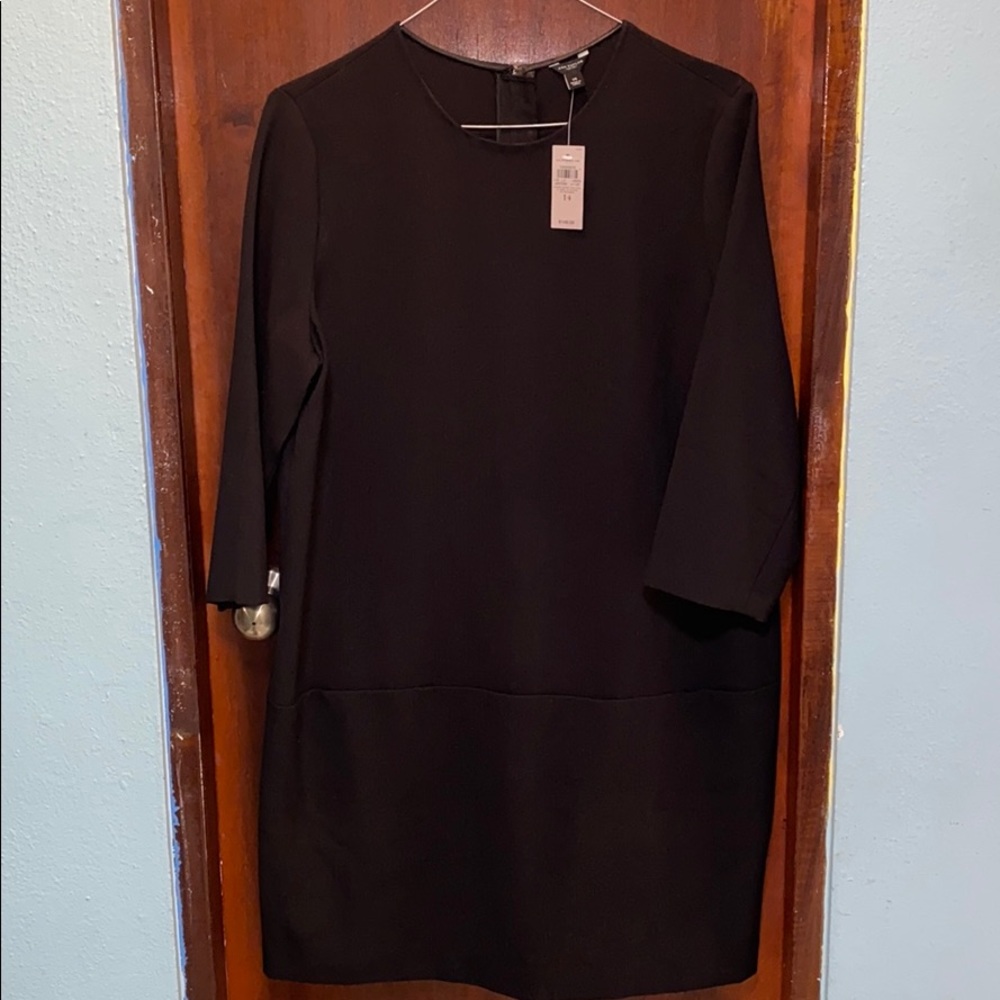 Ann Taylor Black Shift Dress SZ 14